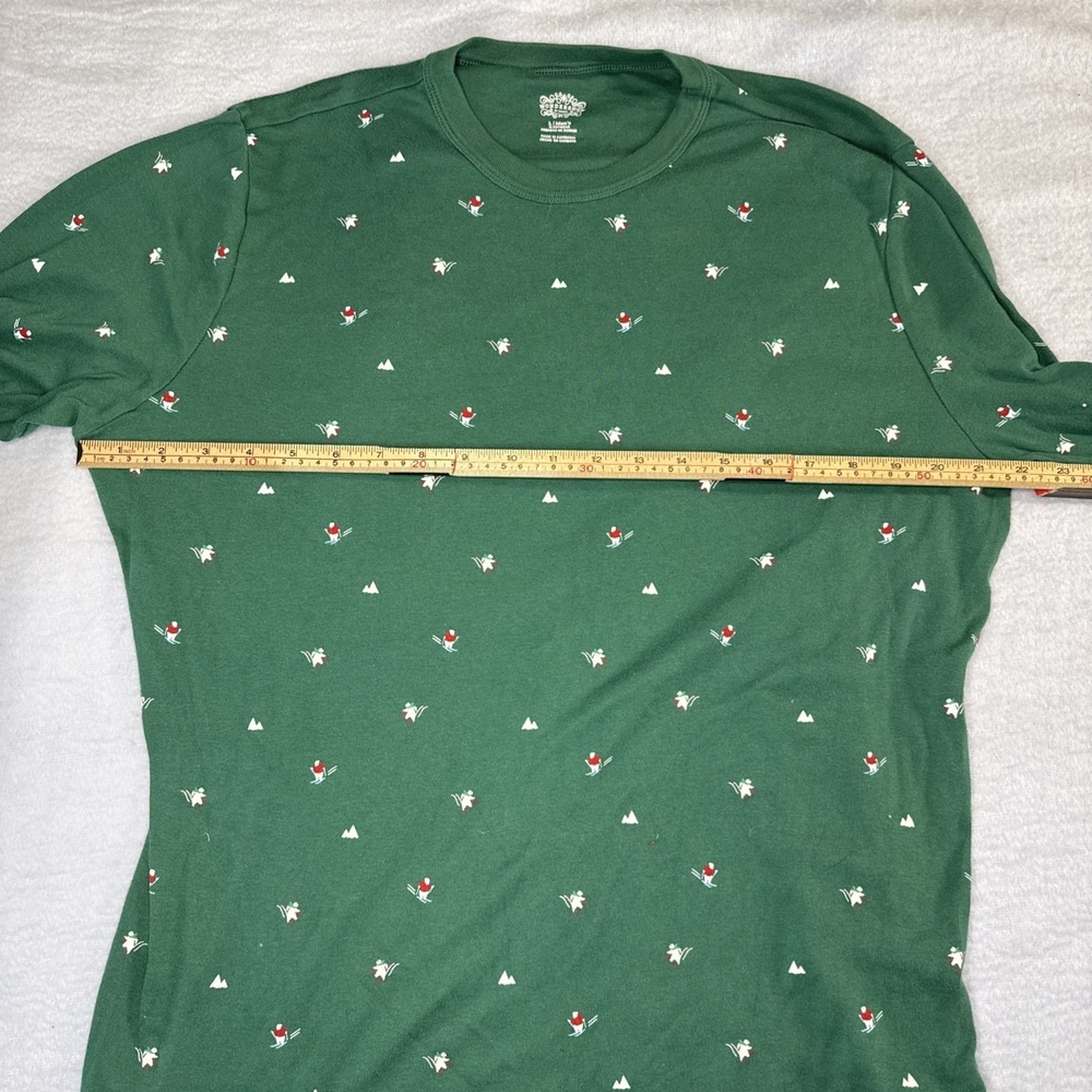 Green Ski Print Pajama Set 2pc - Picture 4 of 10